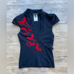 Bebe sexy stretch kimono top